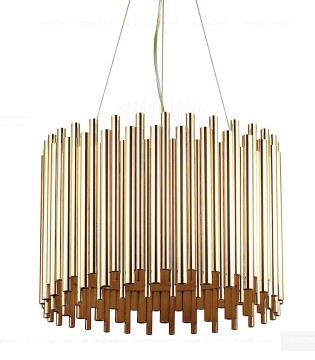 Lámpara colgante PAN SP5 ORO 208817 IDEAL LUX