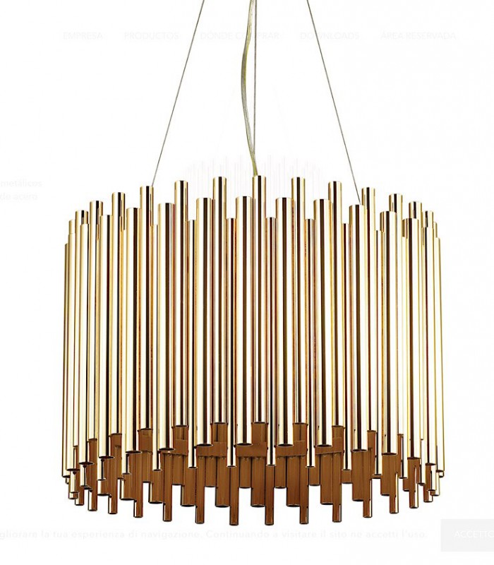 Lámpara colgante PAN SP5 ORO 208817 IDEAL LUX