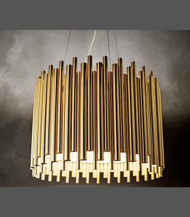 Lámpara colgante PAN SP5 ORO 208817 IDEAL LUX