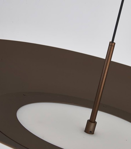 Iluminación superior de la Lámpara de techo VORTEX café mocha LED 40W 2700K - Mantra