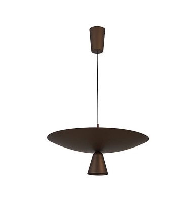 Lámpara colgante VORTEX café mocha LED 40W 2700K - Mantra Apagada