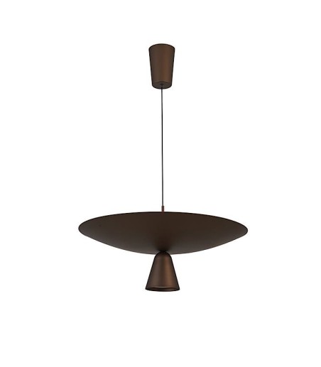 Lámpara colgante VORTEX café mocha LED 40W 2700K - Mantra Apagada