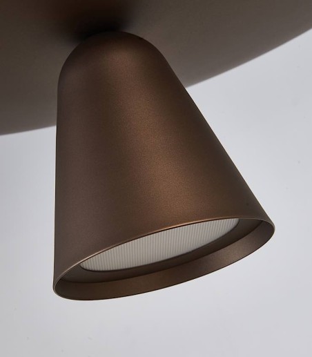 Foco inferior de luz directa de la Lámpara VORTEX café mocha LED 40W 2700K - Mantra