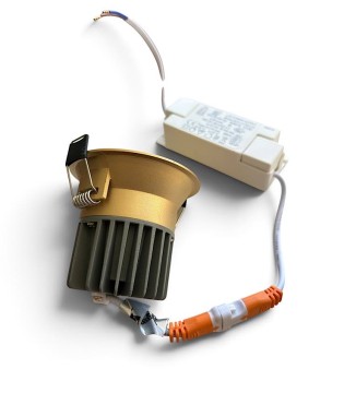 Foco empotrable LED CAVE 10 oro técnico 10W 3000K IP44 - JISO 2