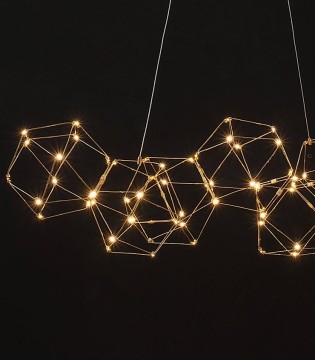 Lámpara colgante NEBULA oro LED 34W 3000K 94,5 cm - Nova Luce 2