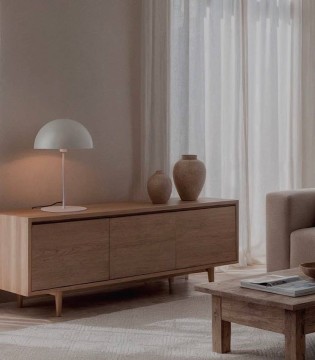 Lámpara de mesa Tiga blanca configurable - ACB