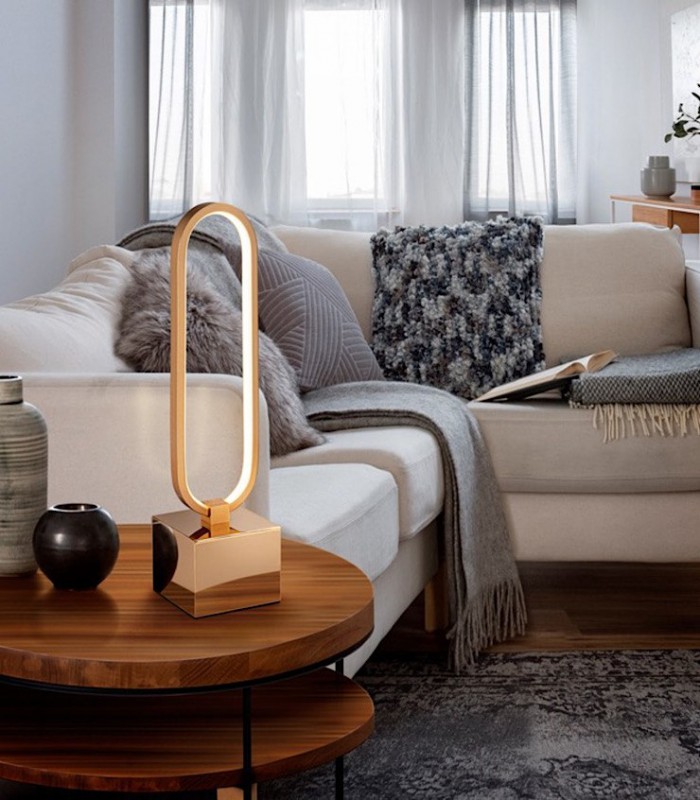 Lámpara de mesa Colette oro rosa LED - Schuller 787253