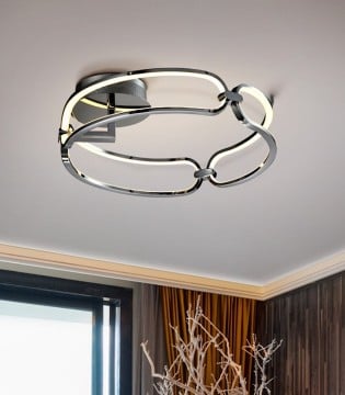 Plafón COLETTE 47cm cromo LED - Schuller 2