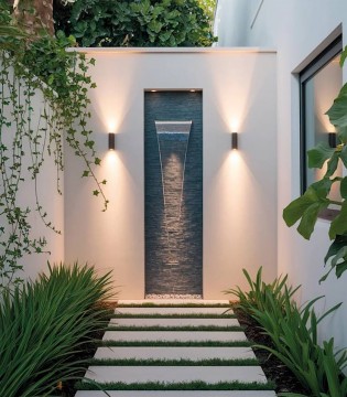EX1102-GA · Aplique de pared exterior bombillas 2xGU10 IP54 · Ineslam 2