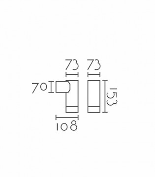 EX1101-GA · Aplique de pared GU10 IP54 · Ineslam 2