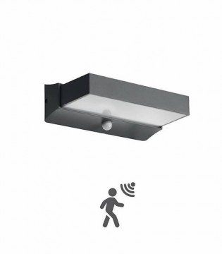 EX1106SEN-GA · Aplique exterior LED 13,5W con sensor IP65 · Ineslam