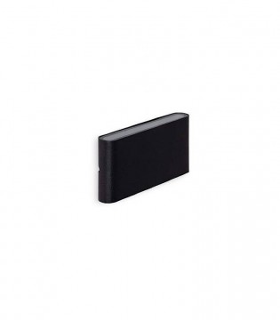 EX1146 negro · Aplique exterior plano LED 12W 3000K IP65 · Ineslam