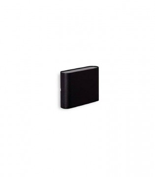 EX1145 negro · Aplique exterior plano LED 6W IP65 · Ineslam