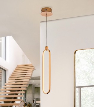 Lampara COLETTE 1L led dorada - Schuller 787130 2
