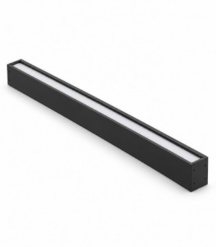 W85-170 negro · Aplique de pared lineal LED largo 126W · Ineslam