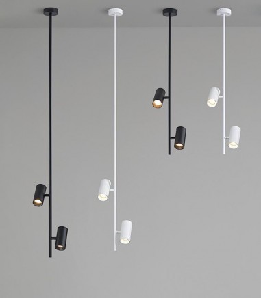 GINA · Lámpara colgante de 2 focos GU10 orientables · ACB