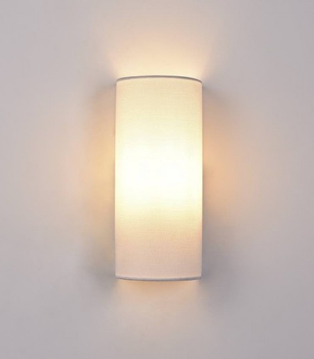 Aplique de pared LUMA de ACB Iluminación en tela color crudo