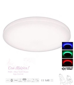 Plafón led MUSIC 50cm + Bluetooh RGB + App Control 2