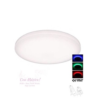 Plafón led Music 40cm + Bluetooh RGB + App Control