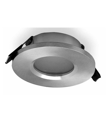 Aro ATLANTIS GU10 IP54 Aluminio Plata Redondo Empotrable 6406 Mantra