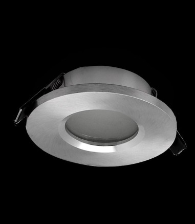 Aro ATLANTIS GU10 IP54 Aluminio Plata Redondo Empotrable 6406 Mantra