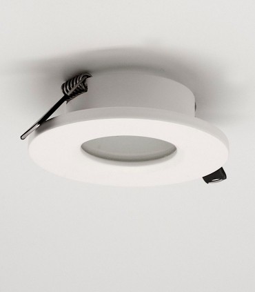 Aro ATLANTIS GU10 IP54 Blanco Mate Redondo Empotrable 6405 Mantra