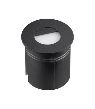Foco Aspen 3W Negro Redondo Señalizador IP65 7028 Mantra