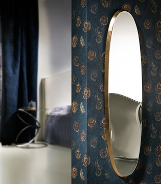 Espejo ARIES oval 136x36 oro de Schuller 119481