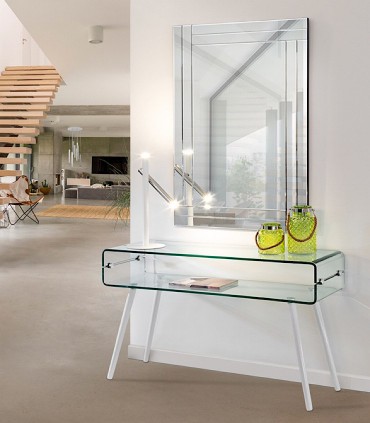 Consola GLASSII pata blanca de Schuller 552097