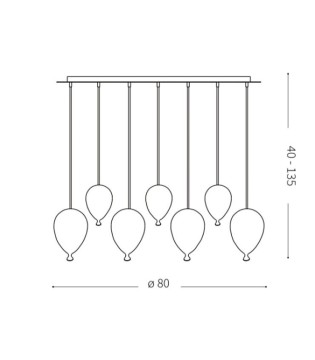 Comprar Lámpara techo Clown SP7 Multicolor 100937 Ideal Lux 2
