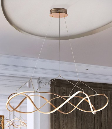 Lámpara techo led MOLLY 110 cm dorada - Schuller 763592