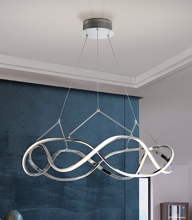 Lámpara led MOLLY 80 cm cromo - Schuller 763950