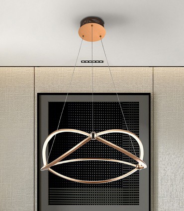 Lampara techo led OCELLIS 60 cm dorada - Schuller 757232