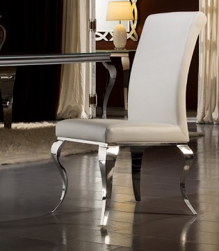 Silla BARROQUE acero blanca - Schuller 792538