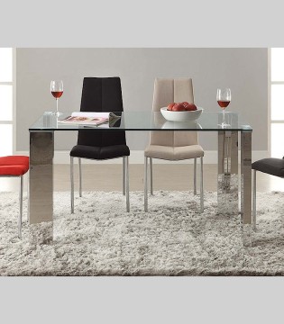 Mesa comedor MALIBU acero 140cm - Schuller 876873/2071