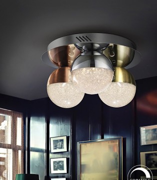 Plafon 3 luces led SPHERE color 30 cm de Schuller 2
