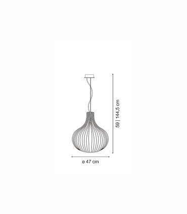 Medidas lámpara ONION SP1 D47 de Ideal Lux