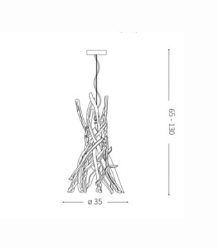 Lámpara DRIFTWOOD SP1 de Ideal Lux 2