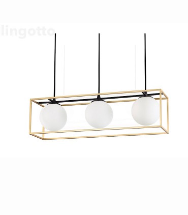 Lámpara lineal de techo Lingotto SP3 - IDEAL LUX