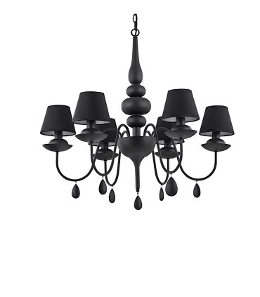 Lámpara BLANCHE SP 6 negro de Ideal Lux