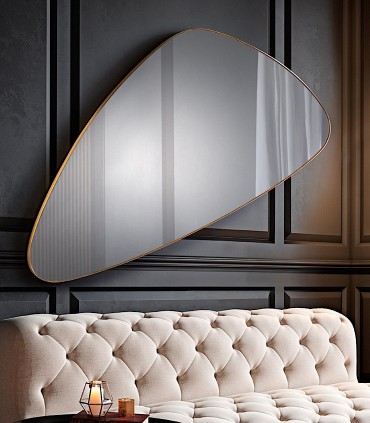 Espejo ORIO triangular oro 168x81 de Schuller 127646