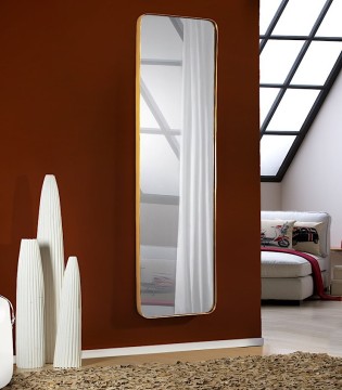 Espejo ORIO rectangular 51x165 oro de Schuller 127417