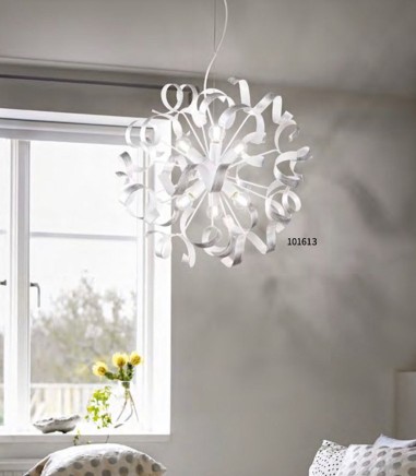 Lámpara VORTEX SP6 Argento de Ideal Lux
