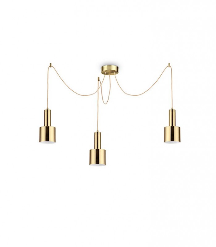 Lámpara HOLLY SP3 Ottone Satinado de Ideal Lux