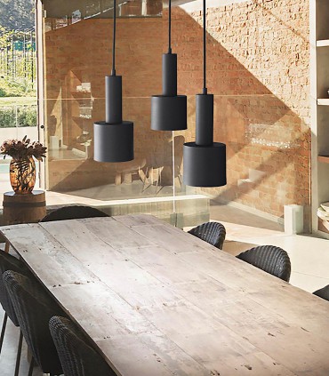 Lámpara HOLLY SP3 negro Satinado de Ideal Lux