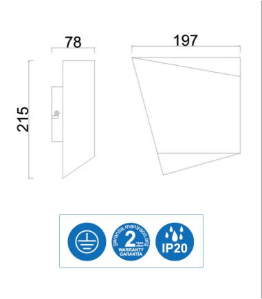 Medidas Aplique Asimetric blanco 6220 Mantra