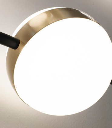Detalle tulipa Lámpara lineal LED de techo CUBA 32W 7161 Mantra
