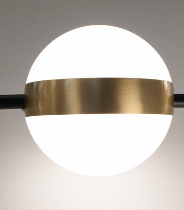Detalle tulipa Lámpara lineal LED de techo CUBA Led 32W 7161 Mantra