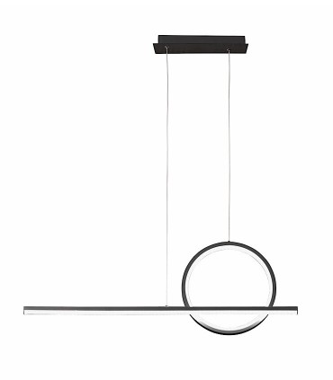 Lámpara lineal LED colgante KITESURF 30W Negro 7142 - Mantra