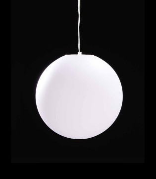 Lámpara Colgante Exterior Bola Blanca Avoriaz IP44 ø35cm E27 1397 Mantra 2